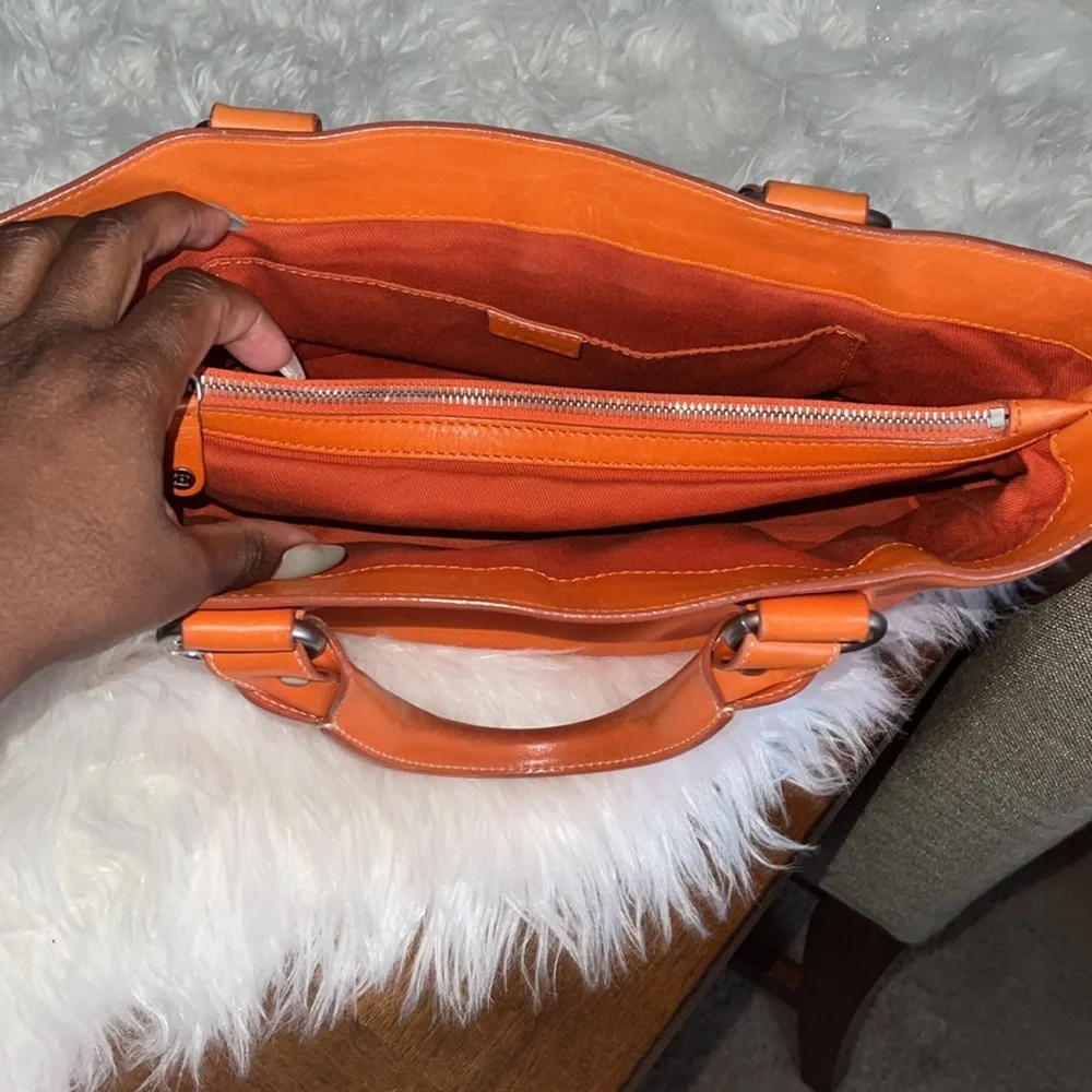 GUC Celine Leather Boogie Bag in Orange Brown (vintage) - Picture 9 of 15
